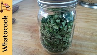 How To Dry Moringa Leaves aka Drumstick Leaves