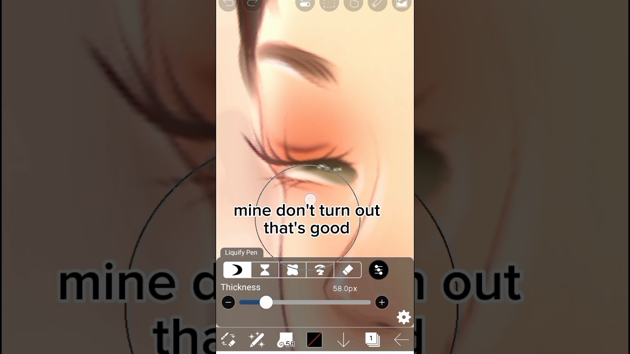 [ IBISPAINTx ] how to blinking eyes 👀 #shorts #arts #digitalart