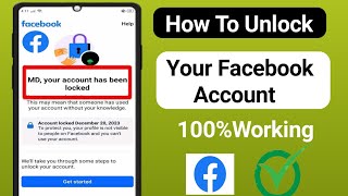 How To Unlock Facebook Account (2024) | Facebook Account Unlock