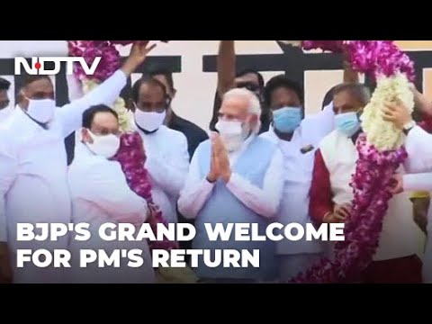 PM Modi Returns To A Grand Welcome After 3-Day US Visit