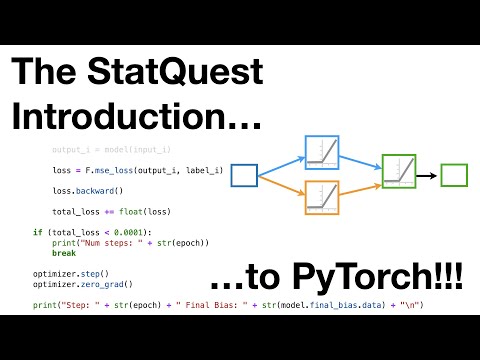 The StatQuest Introduction to PyTorch