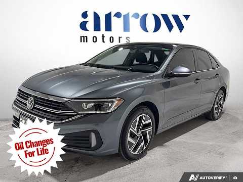 2022 Volkswagen Jetta Highline Auto in Gray for sale at Arrow Motors in Aylmer, ON