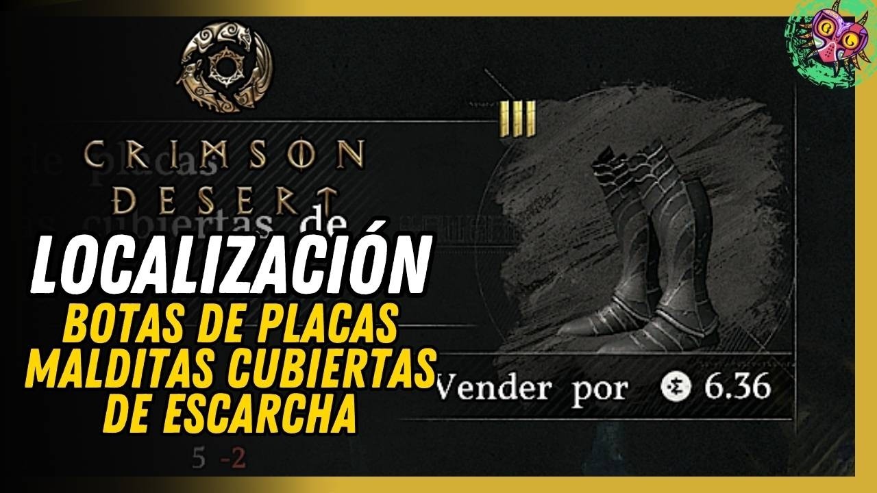 Botas De Placas Malditas Cubiertas De Escarcha Ubicación Crimson Desert