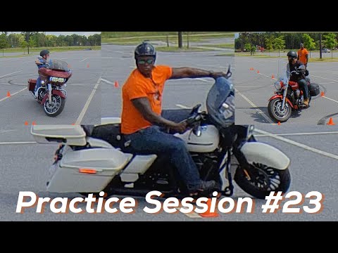 Practice Session #23 - Advanced Slow Speed Motorcycle Riding Skills