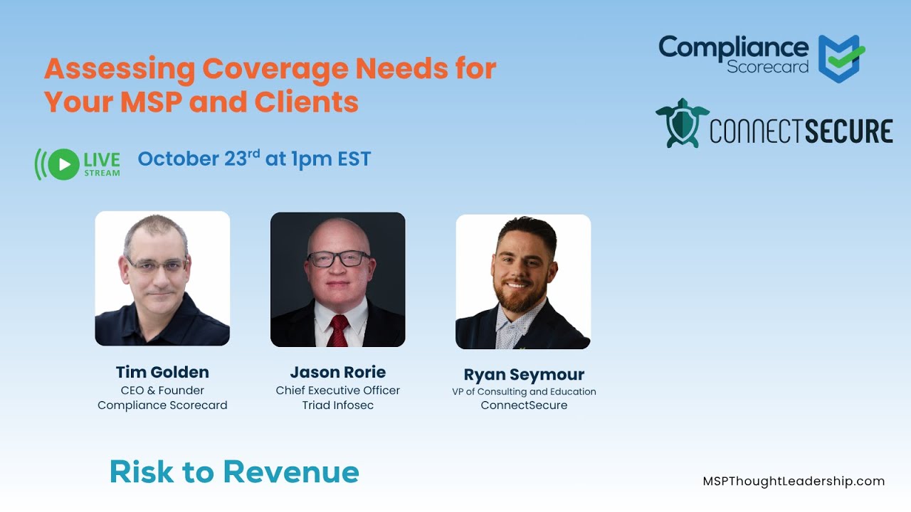 Assessing Coverage Needs for Your MSP and Clients 10/23/25