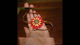 Beautiful Rakhi From Waste😍..#Shorts#Handmade#Rakhi#RakshabandanSpecial