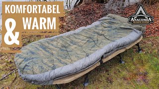 ANACONDA Freelancer Vagabond 4 | Ganzjahresschlafsack im coolen Camo-Style