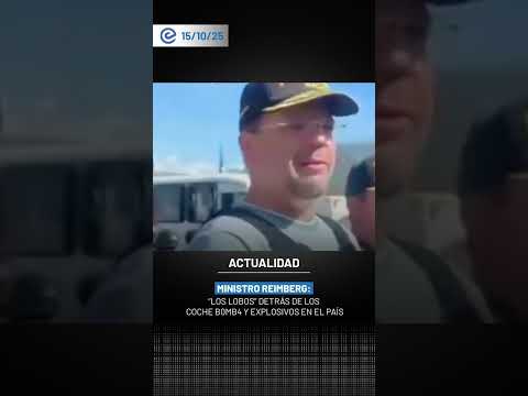 Ministro Reimberg: "Los Lobos" detrás de los coche bomb4 y explosiv0s en Guayaquil