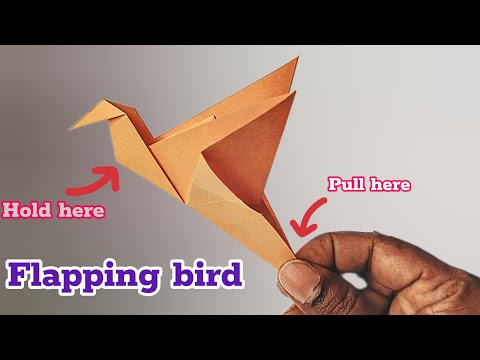 How to Make a Simple Paper Flapping Bird - Easy Origami Tutorial