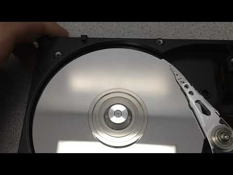 Hard drive slow motion video