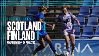 Scotland 1-1 Finland (4-5 pen) | Pinatar Cup Highlights | SWNT