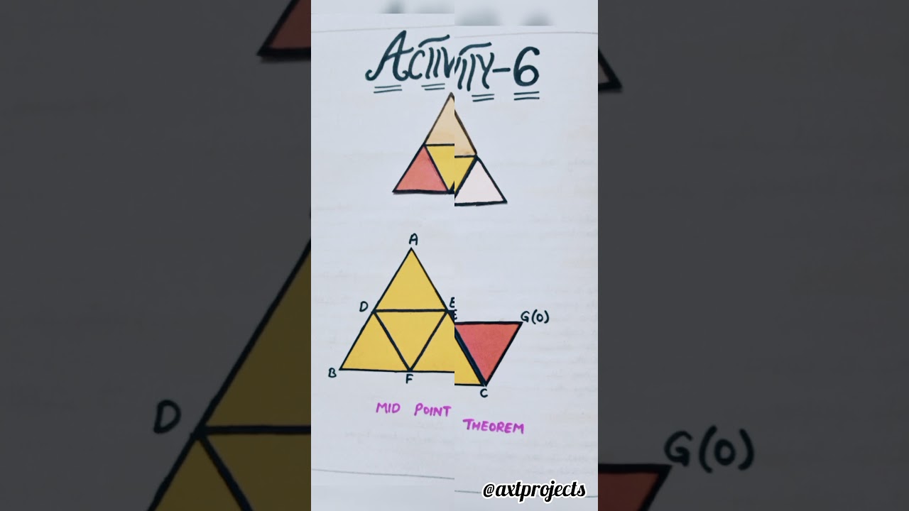 Class-9..Mathematics..Activity On Mid Point Theorem..@axtprojects