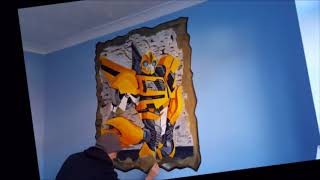 Bumblebee Transformers Mural Time Lapse