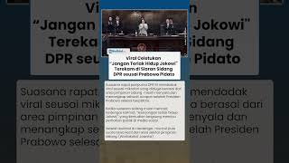 Celetukan "Asal Jangan Teriak Hidup Jokowi" Terekam di Siaran Sidang DPR seusai Prabowo Pidato