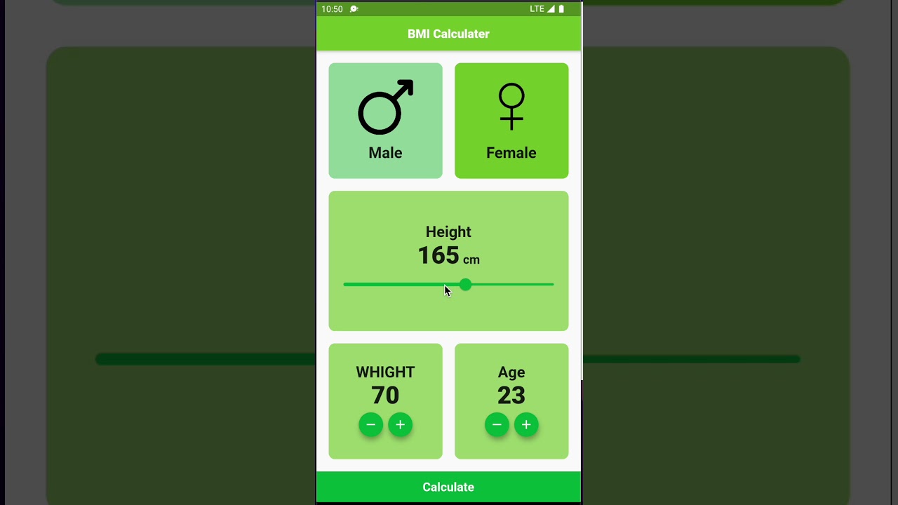 Simple Bmi Calculator [Flutter]
