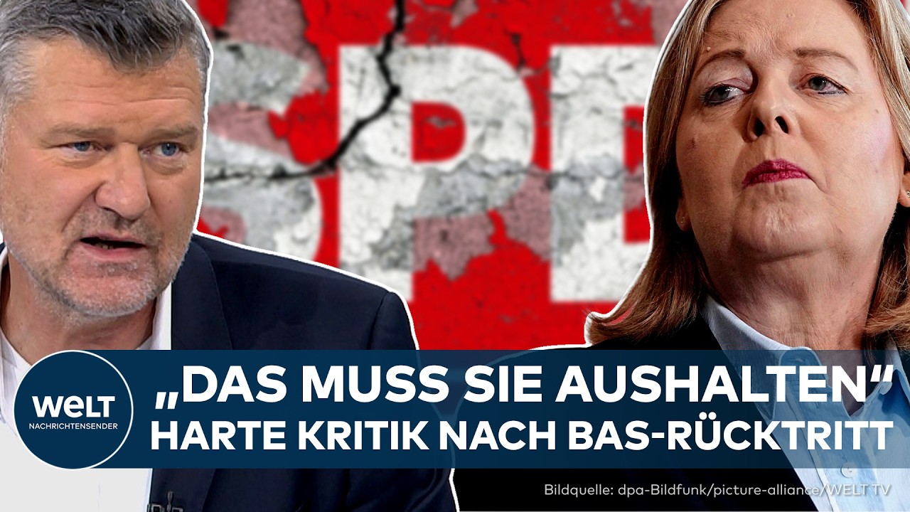 SPD IN DER KRISE: "Das muss sie aushalten" – Heftige Kritik nach dem Rücktritt von Bärbel Bas