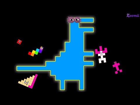 Looking for Numberblocks Puzzle Tetris NEW 80 Dinosaurs ASMR   Numberblocks Satisfying Video #17