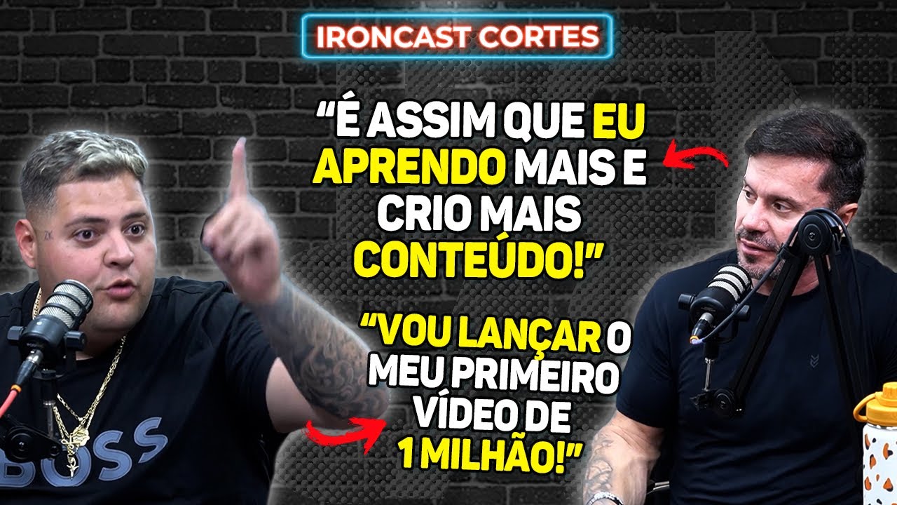 CARIANI REVELA UM DOS SEUS SEGREDOS NA CRIAÇÃO DE CONTEÚDO E MAUMAUZK DEIXA AVISO – IRONCAST CORTES