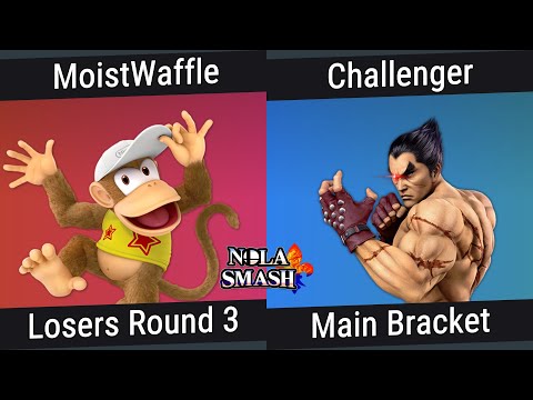 NOLA Smash Weekly 299 - challenger (Kazuya) Vs. MoistWaffle (Diddy Kong)