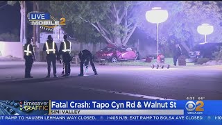 Driver Killed After Slamming Into Tree In Simi Valley