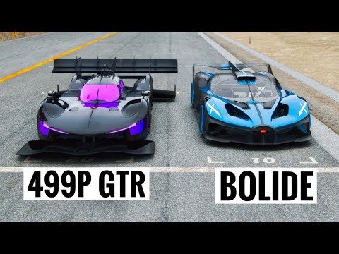 Bugatti Bolide vs Ferrari 499P GTR at Special Stage Route X