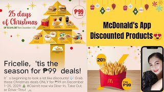 MCDONALD'S APP | 99 PESOS ONLY | DISCOUNTED PRODUCTS | VLOG # 7