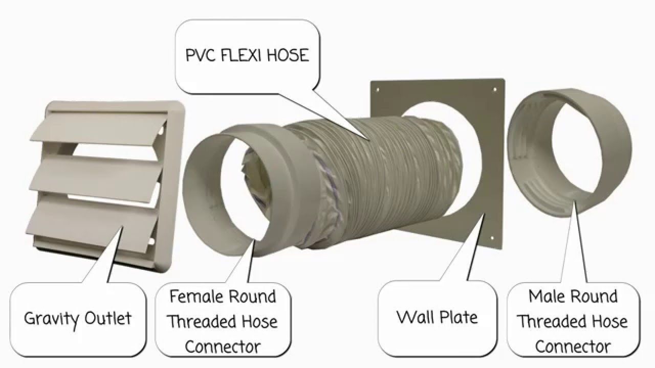 Watch video FLEXIBLE COOKER HOOD KIT - ROUND 100mm Now FLEXIBLE COOKER HOOD KIT - ROUND 100mm
