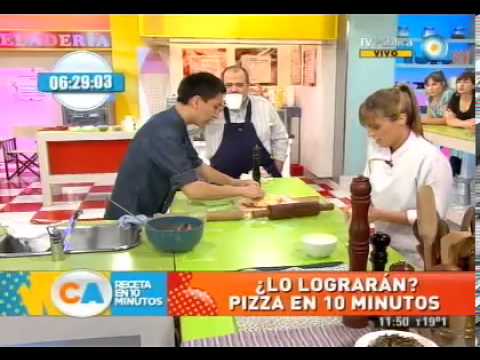 3 pizzas en 10 minutos!