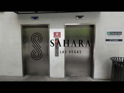 SLOW Dover (mb. ThyssenKrupp) HIGHdraulic Elevators - Sahara Employee Garage - Las Vegas, NV