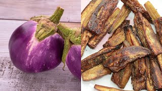 How To Make Roasted Mini Eggplants With Smoked Salt | The Kitchen Twins Emily & Lyla Allen