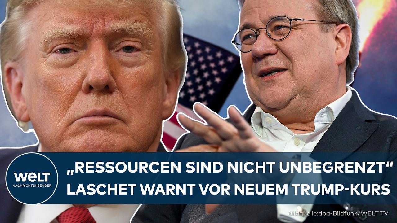 UKRAINE KRIEG: "Ressourcen sind nicht unbegrenzt" – Armin Laschet warnt vor neuem Trump-Kurs