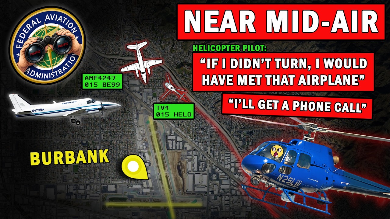 NEAR MID-AIR at Burbank | This Made FAA Change Rules for Helicopters!