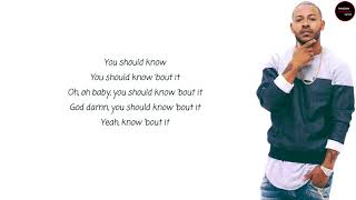 Eric Bellinger - Know  Vibes ft. ELHAE [Acoustic Version] Lyrics