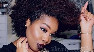 Natural Hair: How To | EASY CURLY-AFRO |-Lovelyanneka