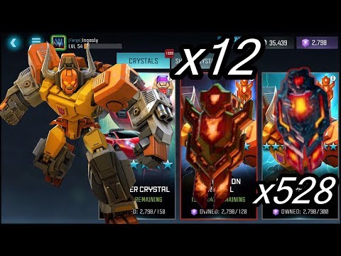 Crystal Opening - x12 Tantrum Crystals | x528 Arena Crystals - Transformers: Forged to Fight
