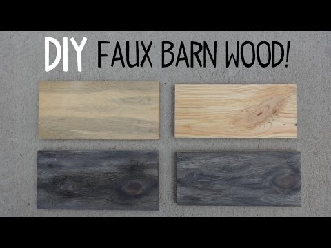 DIY Faux Barn Wood Paint Trick! Video