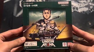 THE RUMBLING STARTS HERE — Attack on Titan UNION ARENA Vol. 2 Opening!