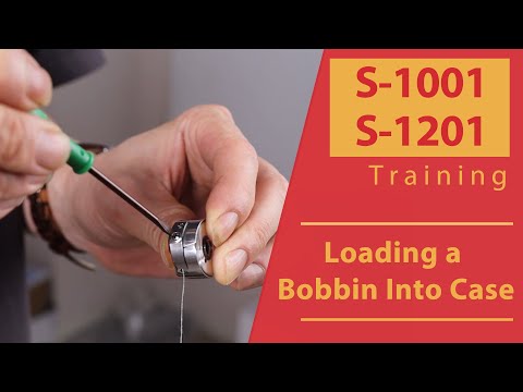 Smartstitch Embroidery Machine S-1001/S-1201 Loading a Bobbin Into Case