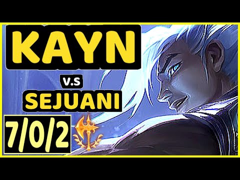TARZAN (KAYN) vs SEJUANI - 7/0/2 KDA JUNGLE CHALLENGER GAMEPLAY - KR