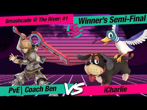 Smashcade @ The River #1: SSBU WSF PvE | Coach Ben (Shulk) VS iCharlie (Duck Hunt, Diddy Kong)