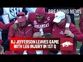 Arkansas QB KJ Jefferson Leaves Game In 1st Quarter With SERIOUS Leg Injury I CBS Sports