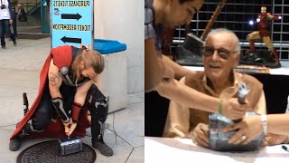 Download lagu Real Thor's Hammer at Comikaze (Stan Lee Signing!!!) | Sufficiently Advanced mp3