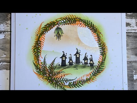 A Woodland Wreath card design by Jo Rice #laviniastamps #cardmaking