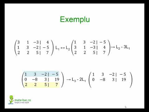 Metoda Gauss _ Algebra cls. a 11a