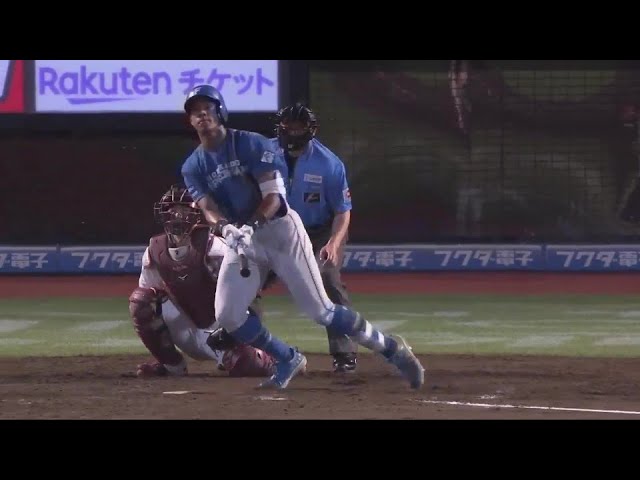 【5回表】会心の一打!! ファイターズ・万波中正 右中間スタンドへ16号ソロHR!!  2024年8月8日 東北楽天ゴールデンイーグルス 対 北海道日本ハムファイターズ