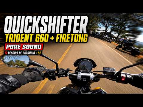 Trident 660 + Firetong + Quickshifter | PURE SOUND em Pardinho