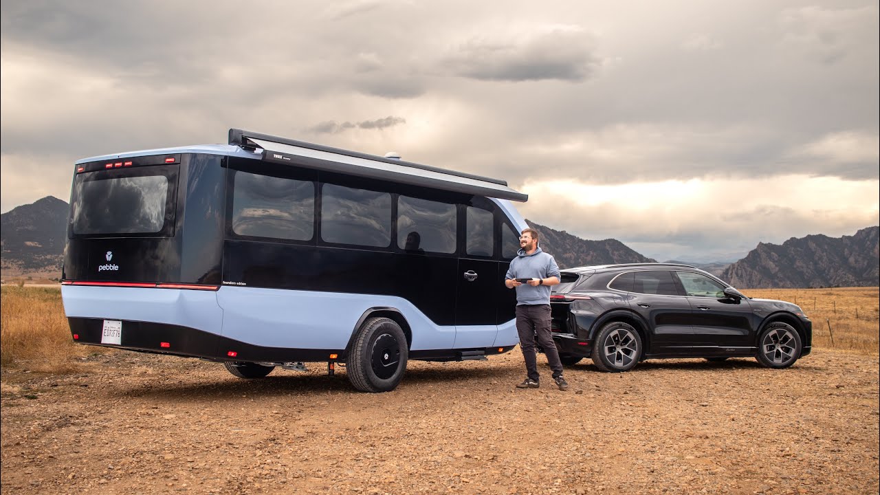 Pebble Flow electric travel trailer
