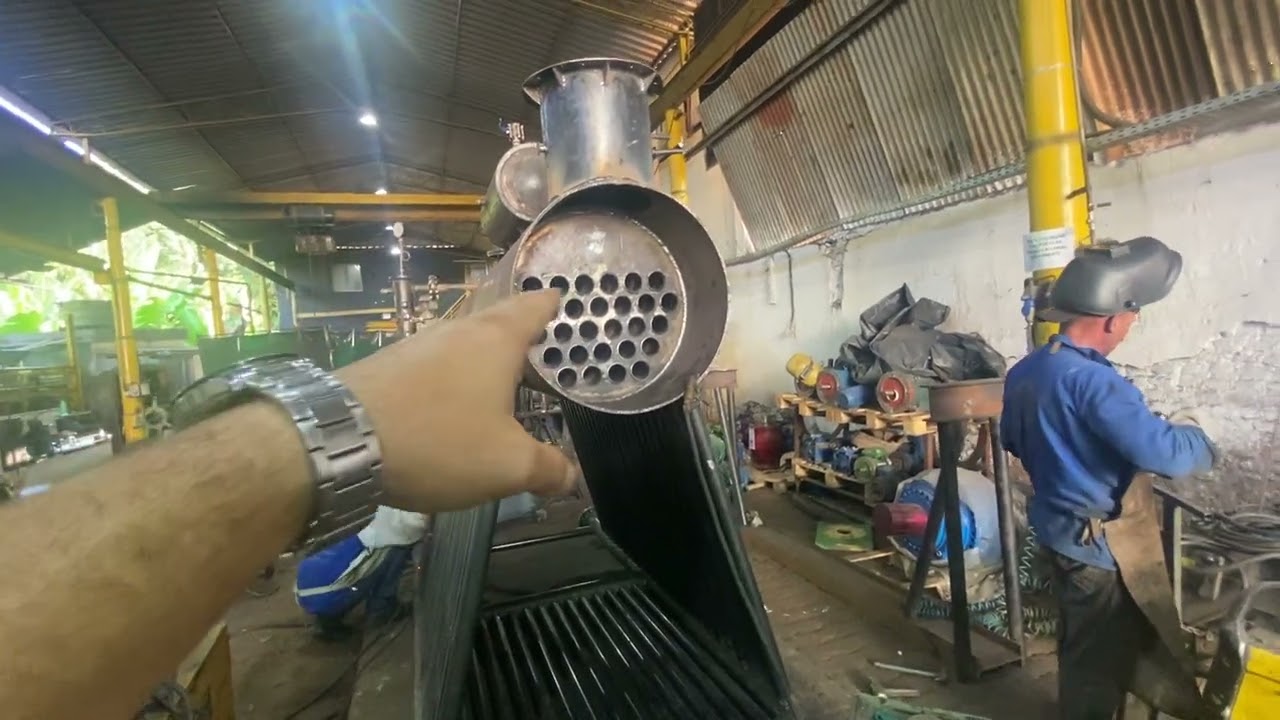 Fabricação e aletamento caldeiras Rani Pierotti. Projeto alto rendimento de caldeiras!!!