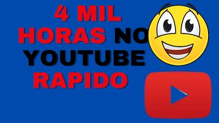 Como Crescer Canal no Youtube   conseguir as 4 mil horas