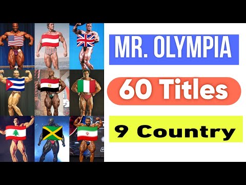 Mr. Olympia, 60 Titles, 9 Country #mrolympiams 